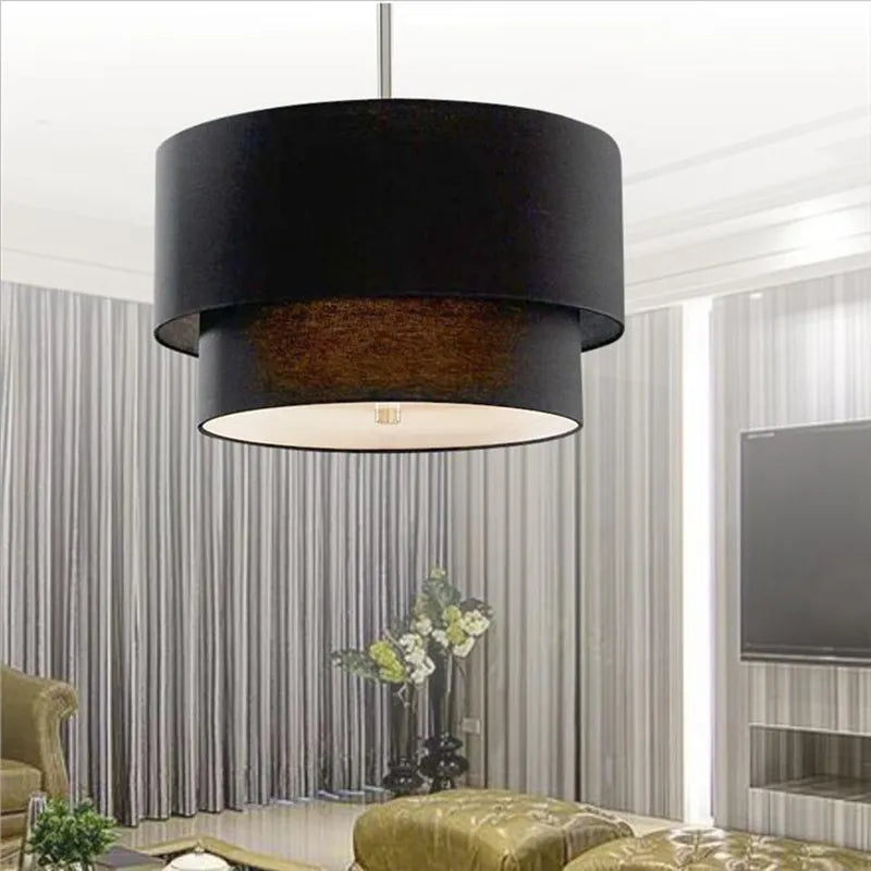 Suspension Abat-jour Style Lin Moderne