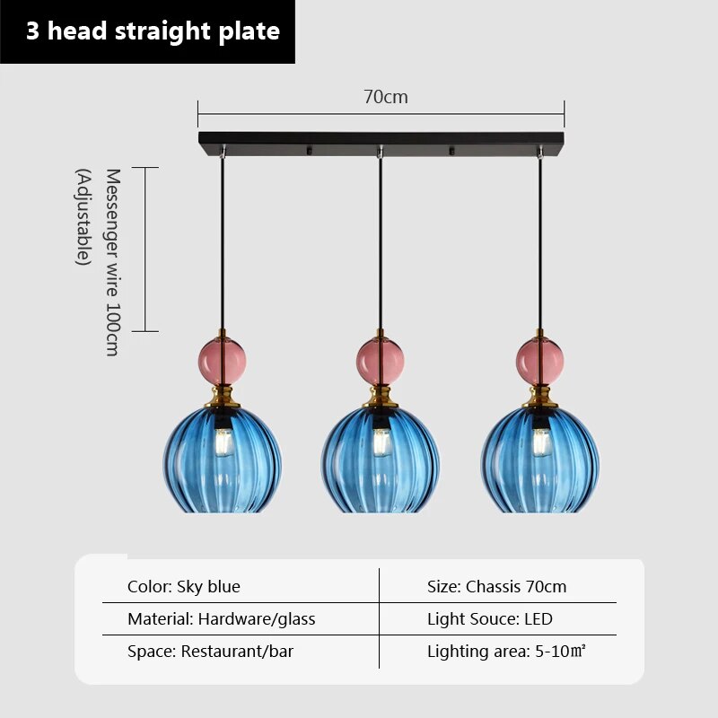 Suspension Bonbon en Verre pour une Déco Lumineuse