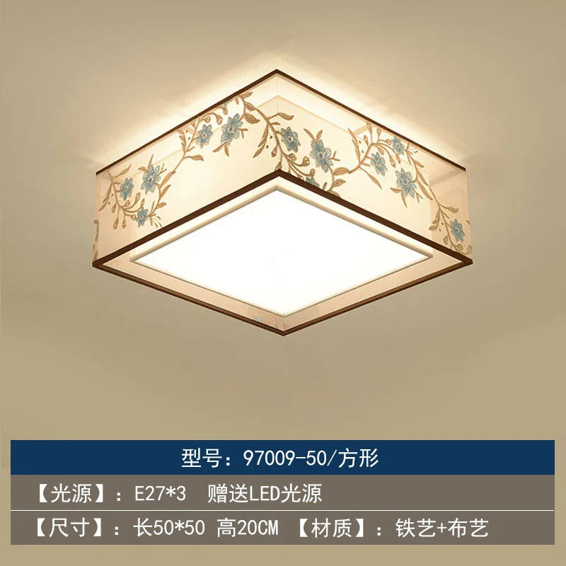 Lustre Chinois Plafonnier Chinoiserie pour Chambre Rétro