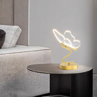 Lampe à poser LED métallique Papillon
