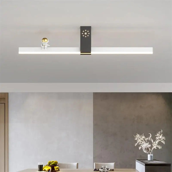 Lustre Nordique Minimaliste Bande LED Créative et Personnalisée
