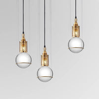 Suspension LED de luxe en cristal style nordique - Cage à oiseaux scandinave