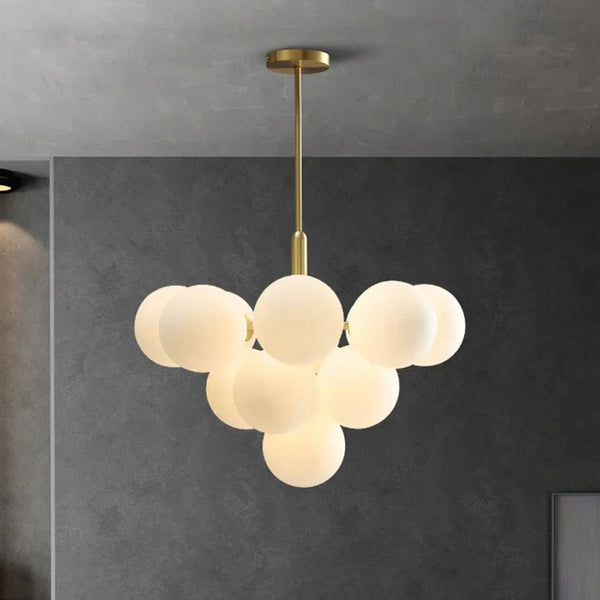 Lustre LED moderne en verre pour hôtel avec escaliers