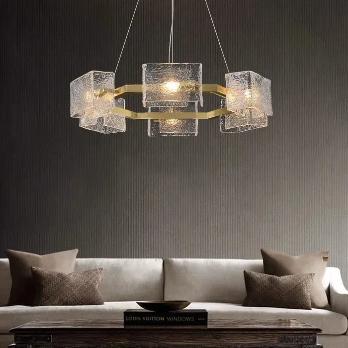 Lustre LED Waves of Glass – Design Moderne et Luxueux