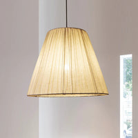 Lustre rétro en tissu d'art baril pour décoration intérieure