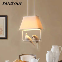 Lustre japonais "Oiseau en suspension"