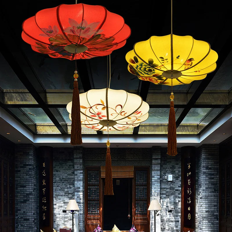 Suspension Rétro Chinois pour Ambiance Authentique
