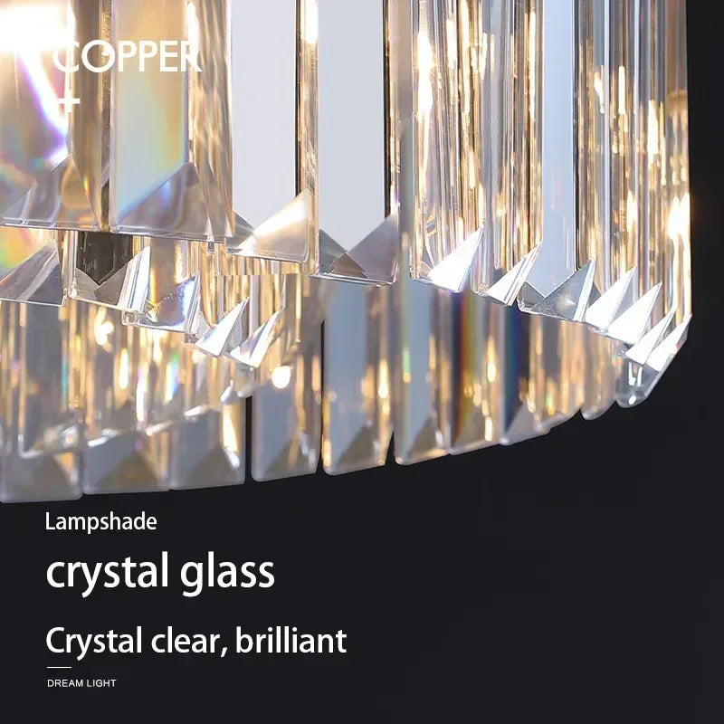 Lustre de luxe en cristal pour une décoration d'intérieur haut de gamme