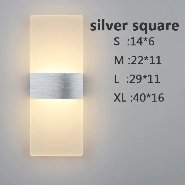 Applique Murale LED Design pour Chambre avec Effet Acrylique Elliptique