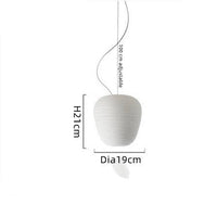 Suspension LED en verre blanc Caligari
