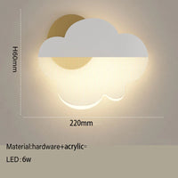 Applique murale LED Nuage en Acrylique pour Chambre d'Enfant