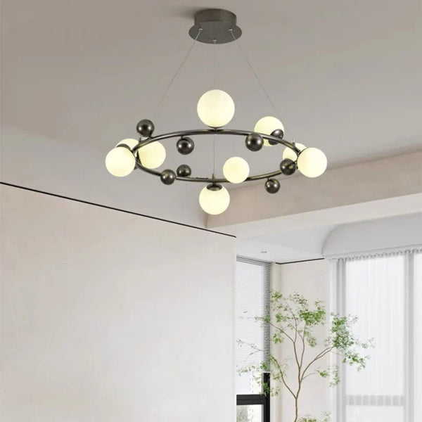 Lustre d'intérieur moderne en métal et verre  & rapide