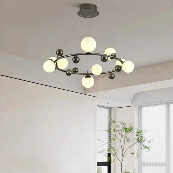 Lampe Suspendue Nordique en Métal et Verre avec Fil Réglable - Élégance Scandinave