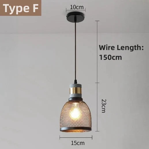 Lustre LED Loft en béton pour un éclairage stylé