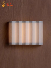 Applique Murale LED Nordique Wabi-Sabi Atmosphère Tissu Art Décoratif