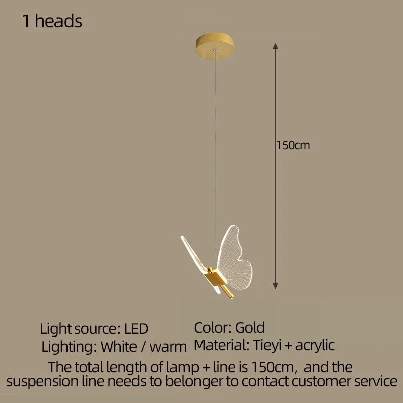 Lustre Papillon LED pour Éclairer vos Espaces