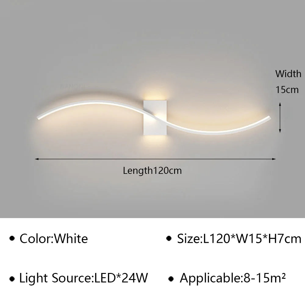 Applique Murale LED Moderne pour Salon et Chambre - Luminaire Design Grid TV Wall Lamp - Décoration Intérieure Chic