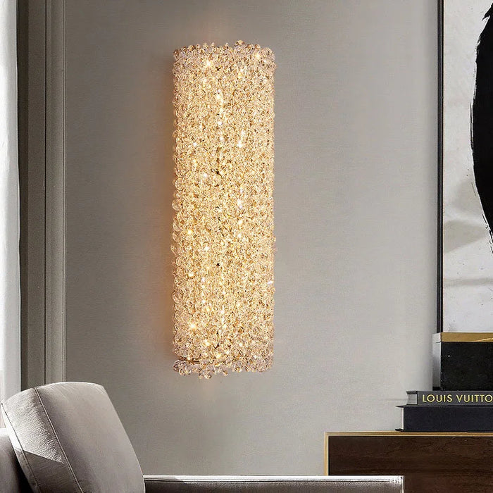 Applique murale en cristal de luxe contemporain
