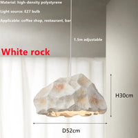 Lustre LED nordique design Wabi Sabi pour une décoration créative et moderne