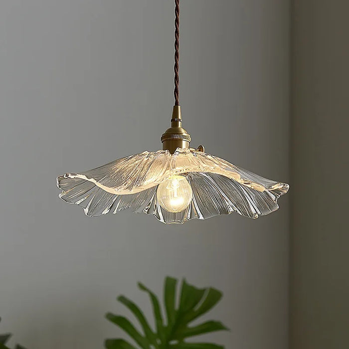 Suspension Américaine Fleur de Verre pour Décoration Intérieure