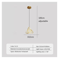 Suspension LED Rotative en Forme de Cercle