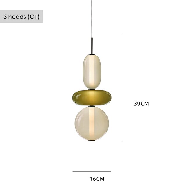 Suspension Luxe en Verre Nouvé.
