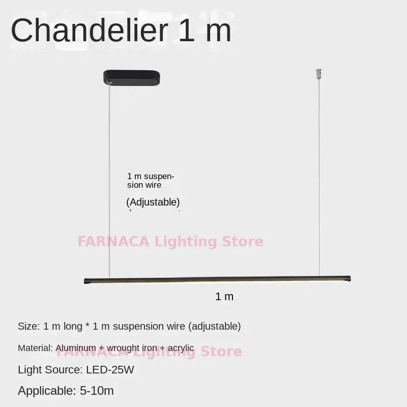Lustre Nordique Minimaliste LED pour Restaurant et Bureau - Éclat Scandinave