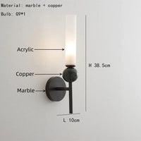 Applique Murale en Marbre Naturel Boule