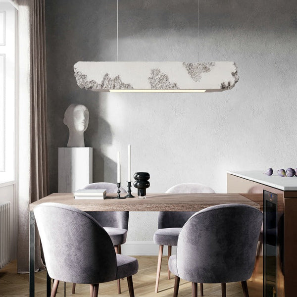 Lustre moderne rectangulaire - Couleur Hazel