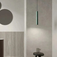 Suspension Terrazzo Bar Ciment Minimaliste - Lampe À Tête Unique Style Industriel