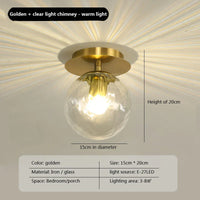 Plafonnier LED en verre - Style Moderne