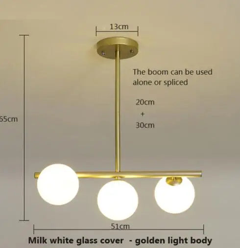 Lustre Horizonglass Boules Design