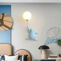 Applique murale LED Ours Lumineux