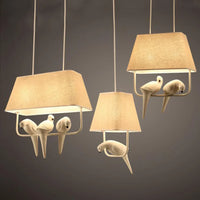 Lustre japonais "Oiseau en suspension"