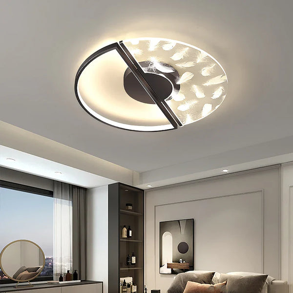Lustre LED Plumes Acryliques: Éclairez votre intérieur