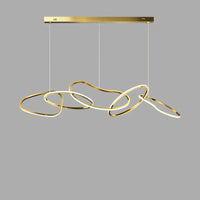 Nouveau Lustre Nordique Luxe Créatif en Acier Inoxydable Galvanisé pour Restaurant Moderne