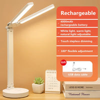 Lampe de Bureau LED Tactile 3 Niveaux - Veilleuse USB Rechargeable