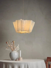 Lustre en tissu fait à la main pour éclairage intérieur - Collection Nordique Vintage