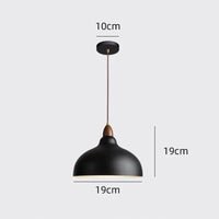 Suspension nordique minimaliste Noir & Blanc en métal