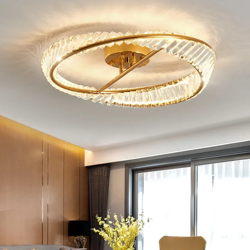 Plafonnier Luxe Cristal LED Intérieur