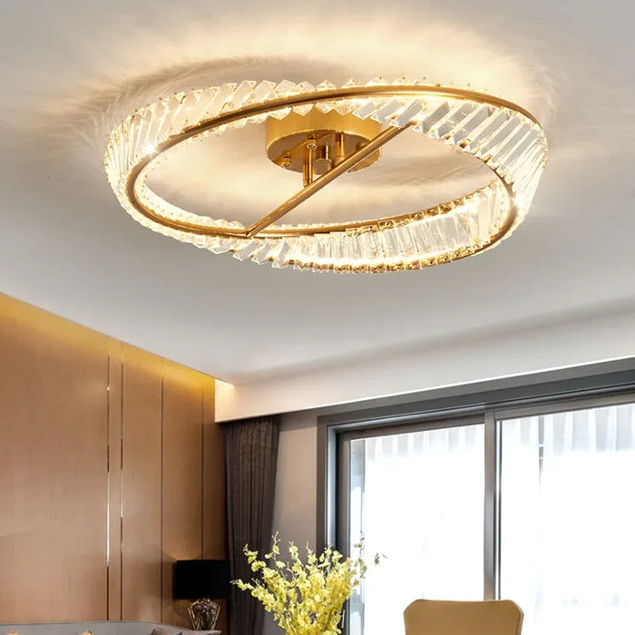Plafonnier Luxe Cristal LED Intérieur