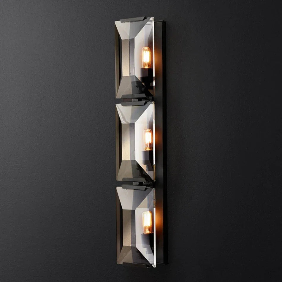 Applique murale LED en cristal pour chambre et salon - Éclairage élégant et moderne
