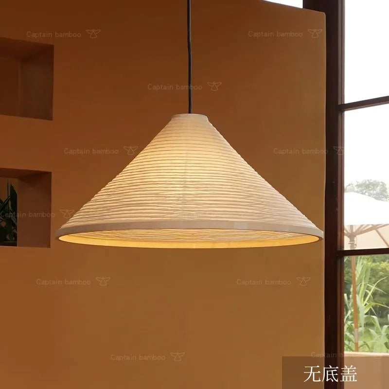 Lustre Japonais Wabi Sabi en Papier de Riz LED - Édition Spéciale