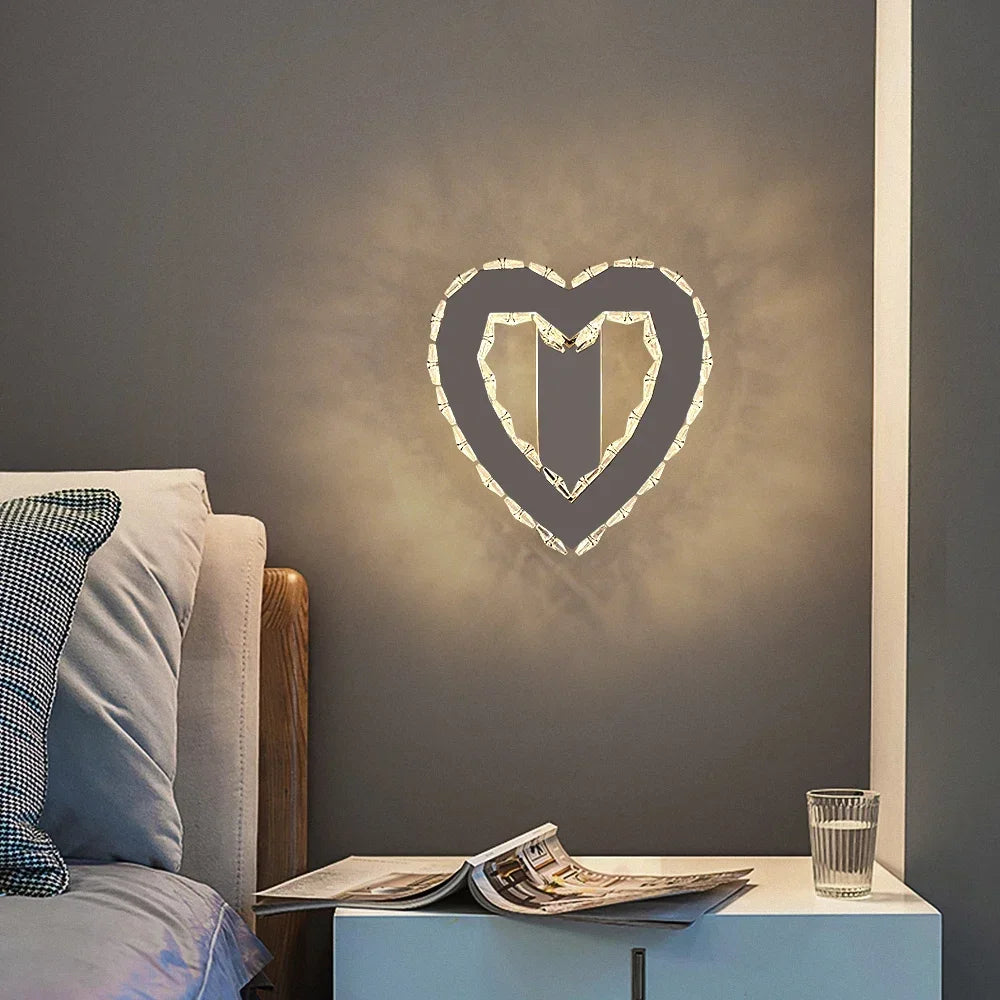 Applique murale LED en cristal de luxe moderne minimaliste