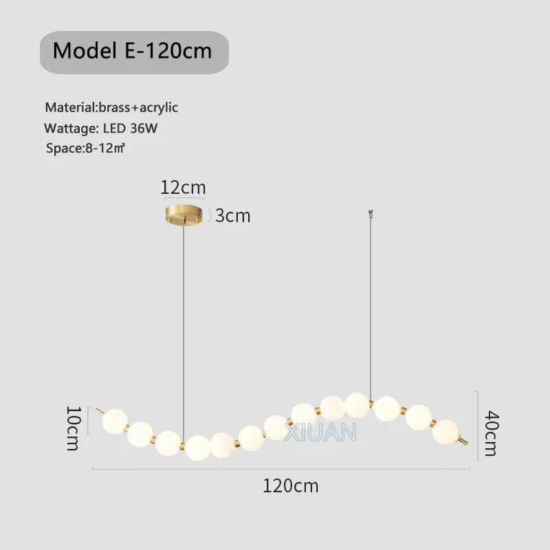 Lustre LED Design Arrondi