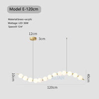 Lustre LED Design Arrondi