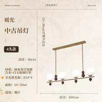 Lustre médiéval français rétro lampe suspendue Luminária - Édition Spéciale