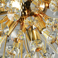 Lustre LED en cristal clair Pissenlit pour Hôtel de Luxe