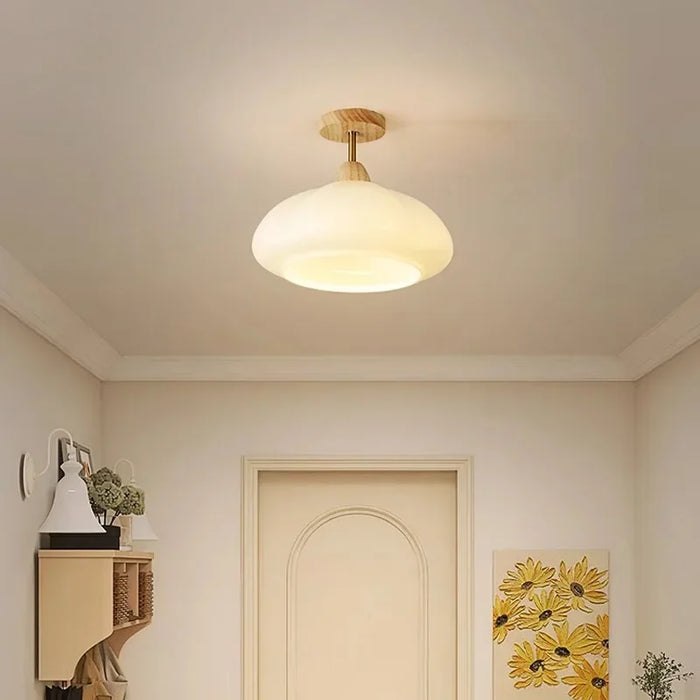Plafonnier Médiéval en Verre LED pour Luminaires d'Intérieur - Collection Élégance Médiévale