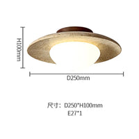 Plafonnier Japon Wabi Sabi pour Porche ou Balcon